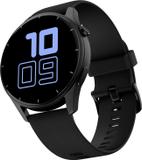 Noise Crew 1.38 Round Display with Bluetooth Calling, Metallic finish, IP68 Rating Smartwatch (Black Strap, Regular)