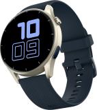 Noise Crew 1.38" Round Display with Bluetooth Calling, Metallic finish, IP68 Rating Smartwatch (Blue Strap, Regular)