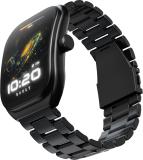 Boult Trail 2.01" 3D Curved HD Display, Working Crown, 190+ Watch Faces, Health Track Smartwatch (Metal Black Strap, Free Size)