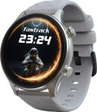 Fastrack Optimus 2 Pro,36.3mm AMOLED Display,AOD,Metal Case,Working Crown,BT Calling,SOS Smartwatch (Grey Strap, Free Size)