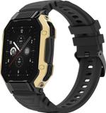 Fire-Boltt Shark 46.5mm (1.83) Smartwatch with Rugged Outdoor Design, Bluetooth Calling Smartwatch (Gold Black Strap, Free Size)