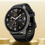 boAt Lunar Connect with ENx Technology for BT Calling & 1.28 HD Round Display Smartwatch (Active Black Strap, Free Size)