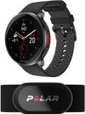 Polar Pacer Pro & H10-Modern GPS Sports Watch & Heart Rate Monitor (Grey-Black) Smartwatch (Grey-Black Strap, Free Size)