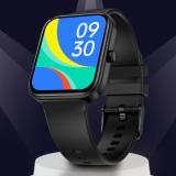 Fire-Boltt Wonder 45.7mm (1.8) Bluetooth Calling with AI Voice Assistant Smartwatch (Black Strap, Free Size)