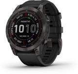 GARMIN Fenix 7 Solar Multisport Watch, PacePro Technology, ClimbPro, Stamina Tracking Smartwatch (Black Strap, M)