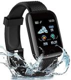 SINOK IDS116 SMART BRACELET WATCH IT SUPPORTS ONLY NOTIFICATION Smartwatch (Black Strap, FREE)