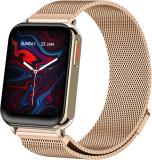 Fire-Boltt King Stainless Steel 45.2mm (1.78) Amoled Display 100+ sports Bluetooth Calling Smartwatch (Gold Strap, Free Size)