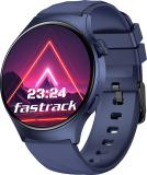 Fastrack Optimus Pro with 1.43" AMOLED Display & AOD(466x466),Functional Crown,BT Calling Smartwatch (Blue Strap, Free Size)