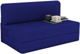 PUMPUM 2 Seater Single Foam Fold Out Sofa Cum Bed (Finish Color - Navy Blue Delivery Condition - Pre-assembled)