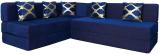 TAPODHANI INTERNATIONAL L Shaped Sofa Cum Bed 5 Seater Double Foam Fold Out Sofa Cum Bed (Finish Color - Dotted Blue Delivery Condition - Pre-assembled)