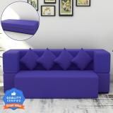 Flipkart Perfect Homes Cambridge 4 Seater Single Foam Fold Out Sofa Cum Bed (Finish Color - Blue Delivery Condition - DIY(Do-It-Yourself))