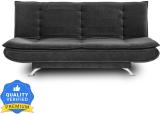 Wakefit Amoeba 3 Seater Double Solid Wood Fold Out Sofa Cum Bed (Finish Color - Smoke Grey Delivery Condition - Pre-assembled)