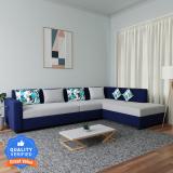 Flipkart Perfect Homes Sofia Fabric 6 Seater  Sofa (Finish Color - Blue and Grey, DIY(Do-It-Yourself))