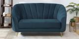 Bharatsofa Fabric 2 Seater  Sofa (Finish Color - GREEN, DIY(Do-It-Yourself))