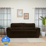 Wakefit Fabric 3 Seater  Sofa (Finish Color - Dark Earth, Pre-assembled)