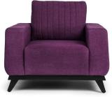 Wakefit Barcelona Fabric 1 Seater  Sofa (Finish Color - Grape Purple, Pre-assembled)