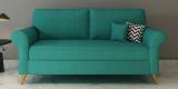 Adorn Homez Eton Fabric 2 Seater  Sofa (Finish Color - Turquoise, DIY(Do-It-Yourself))