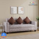 Flipkart Perfect Homes Jack Sofa for Living Room ll Office Fabric 3 Seater  Sofa (Finish Color - White Finish, Pre-assembled)