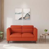 WESTIDO Bellona Fabric 2 Seater  Sofa (Finish Color - ORANGE, DIY(Do-It-Yourself))