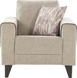 Urban Living Rossland Fabric 1 Seater  Sofa (Finish Color - Beige, DIY(Do-It-Yourself))