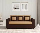 TIRTHANKARA Premium Sofa Fabric 3 Seater  Sofa (Finish Color - Beige, Pre-assembled)