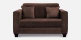 Furinish Fabric 2 Seater  Sofa (Finish Color - BROWN, Pre-assembled)