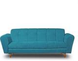 TAPODHANI INTERNATIONAL Fabric 3 Seater  Sofa (Finish Color - Sky Blue, Pre-assembled)