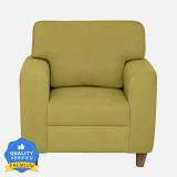 duroflex Utopia Fabric 1 Seater  Sofa (Finish Color - GREEN, DIY(Do-It-Yourself))