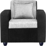 Bharat Lifestyle Tulip Fabric 1 Seater  Sofa (Finish Color - Black Grey, DIY(Do-It-Yourself))