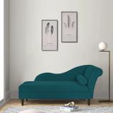 ARRA Vega Three Seater RHS Chaise Lounger Fabric 3 Seater  Sofa (Finish Color - Teal Green, DIY(Do-It-Yourself))