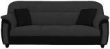 Torque Ruben 3 Seater Fabric Sofa for Living Room (Black) Fabric 3 Seater  Sofa (Finish Color - Black, DIY(Do-It-Yourself))