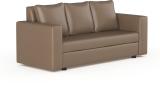 Sekar Lifestyle Couch Series With Pillow Leatherette 3 Seater  Sofa (Finish Color - Brown Finish, Pre-assembled)