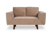 Durian BELLAGIO Fabric 2 Seater  Sofa (Finish Color - Cream, Knock Down)