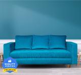 Seventh Heaven Rio 3 Seater Sofa, Extra Spacious, Chenille Molfino Fabric: 2 Year Warranty Fabric 3 Seater  Sofa (Finish Color - Sky Blue, DIY(Do-It-Yourself))