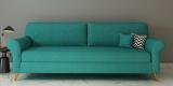 Adorn Homez Eton Fabric 3 Seater  Sofa (Finish Color - Turquoise, DIY(Do-It-Yourself))