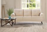 Hometown Fabric 3 Seater  Sofa (Finish Color - Beige, Knock Down)