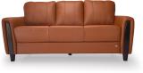 Durian Nadia Leatherette 3 Seater  Sofa (Finish Color - Cinnamon Brown, Knock Down)