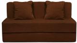 CRAZY SMILE Sofa-04 Fabric 2 Seater  Sofa (Finish Color - Brown, Pre-assembled)