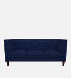 Adorn Homez Flamingo Fabric 3 Seater  Sofa (Finish Color - Navy Blue, DIY(Do-It-Yourself))