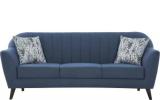 DHOD Fabric 3 Seater  Sofa (Finish Color - Blue, DIY(Do-It-Yourself))