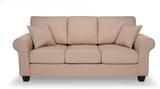Durian Pure Presley Fabric 3 Seater  Sofa (Finish Color - Pecan Beige, Knock Down)