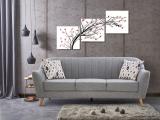 Urban Living Antalya Fabric 3 Seater  Sofa (Finish Color - Grey, DIY(Do-It-Yourself))