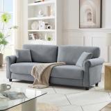 theclevercouch Wit-n-chill Fabric 3 Seater  Sofa (Finish Color - Grey, Pre-assembled)