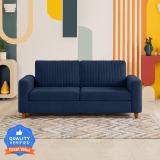 Sleepyhead Tilt Fabric 3 Seater  Sofa (Finish Color - Berry Blue, DIY(Do-It-Yourself))