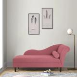 ARRA Vega Three Seater RHS Chaise Lounger Fabric 3 Seater  Sofa (Finish Color - Onion Pink, DIY(Do-It-Yourself))