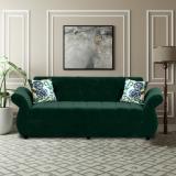 Bharat Lifestyle Alina Fabric 3 Seater  Sofa (Finish Color - Military Green, DIY(Do-It-Yourself))