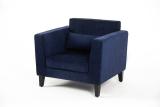 Wakefit SnoozePro Fabric 1 Seater  Sofa (Finish Color - Cobalt Blue, Pre-assembled)