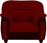 Torque Ruben 1 Seater Fabric Sofa for Living Room (Red) Fabric 1 Seater  Sofa (Finish Color - Red, DIY(Do-It-Yourself))