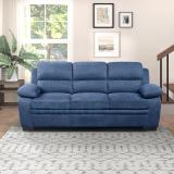 Torque Jett 3 Seater Fabric Sofa for Living Room (Blue) Fabric 3 Seater  Sofa (Finish Color - Blue, DIY(Do-It-Yourself))