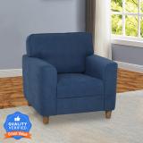 duroflex Utopia Fabric 1 Seater  Sofa (Finish Color - BLUE, DIY(Do-It-Yourself))